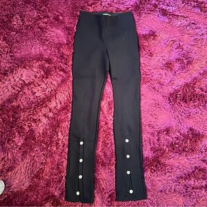 Mango Black Elastic Waistband high wasted Pants